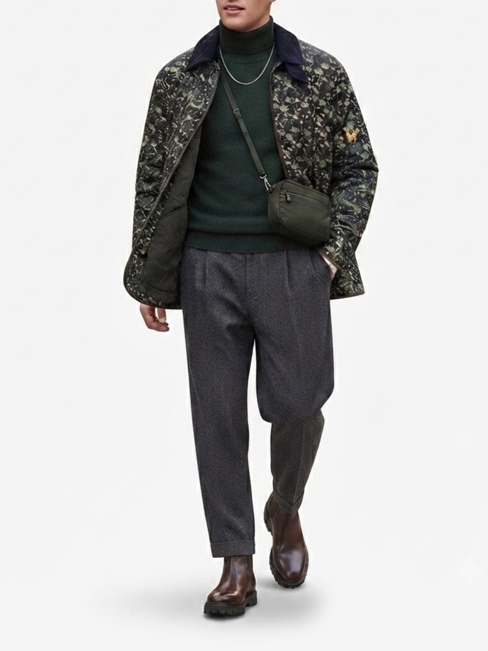 Customellow Quilted Camo Walking Jacket